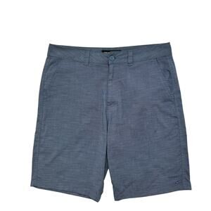 O’NEILL Blue Micro Dot Walking Shorts Size 34 Mens Polyester Viscose Dad